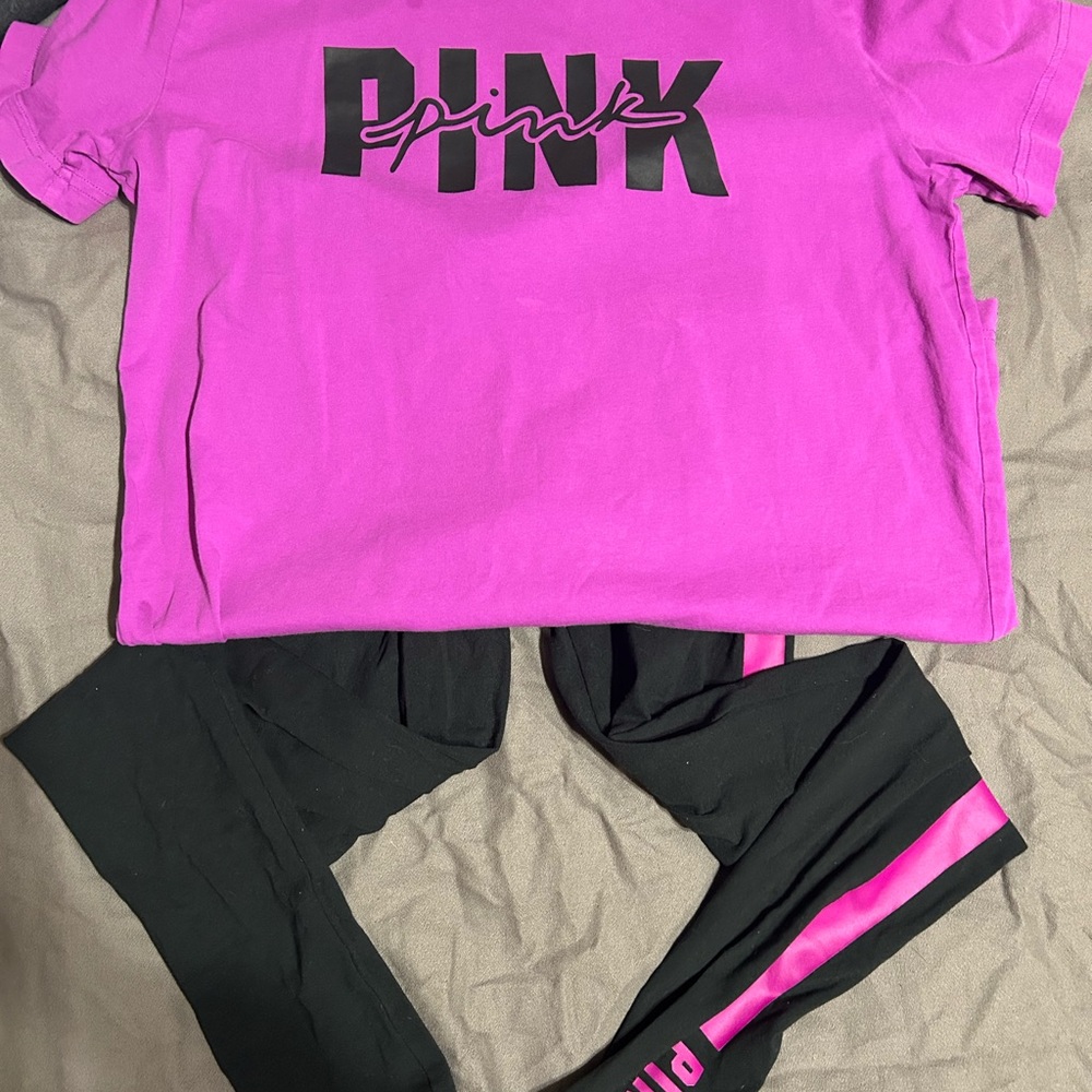 Victoria secret legging and shirt set